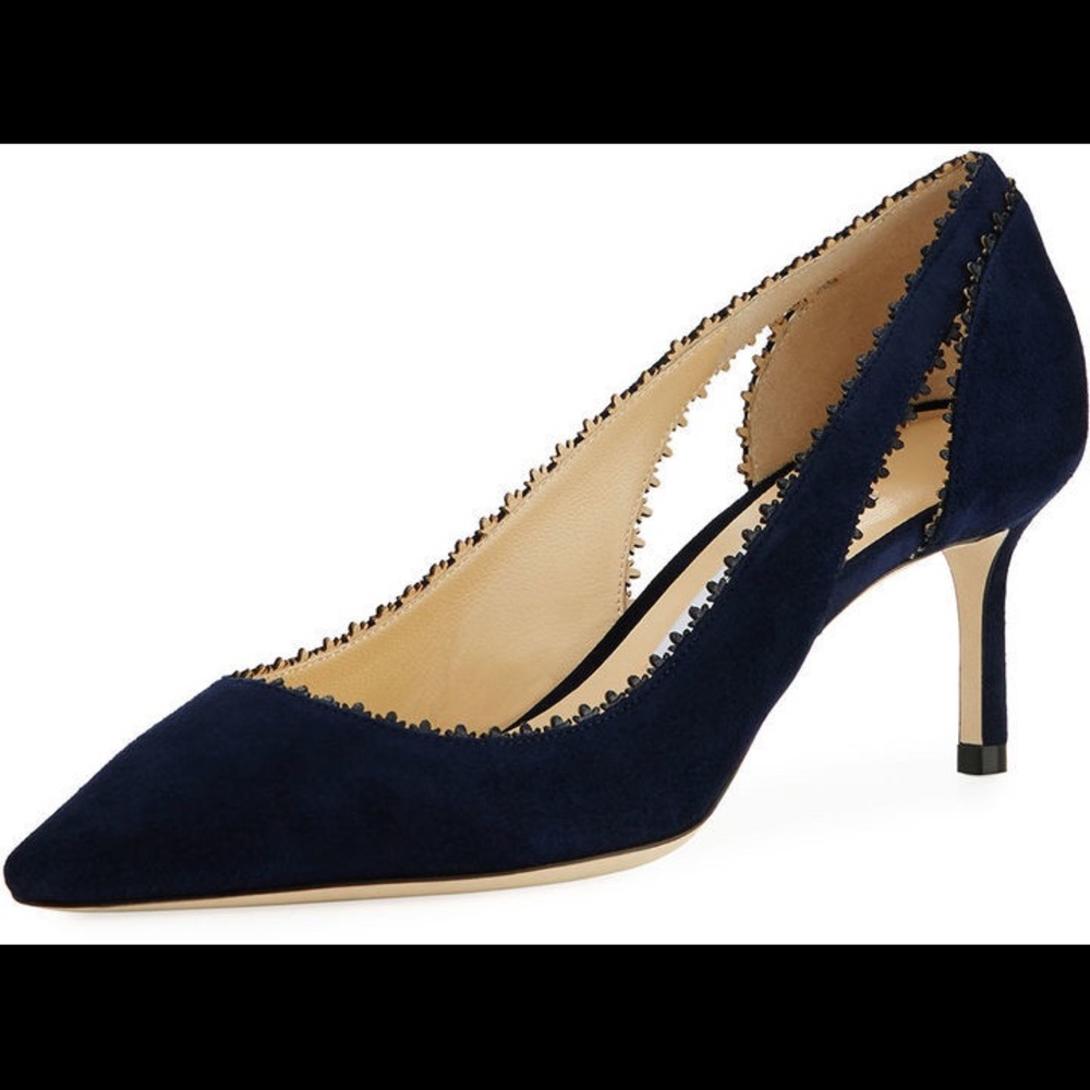 Authentic- Jimmy Choo Navy Diva Pump